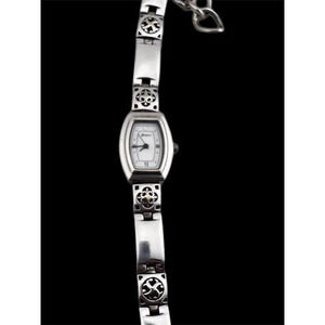 Brighton Tribeca Silver Plate Ornate Watch - New Battery Retired